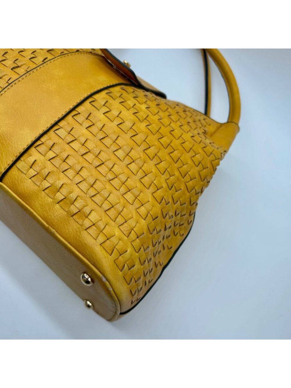 Unbranded Yellow Faux Leather Shoulder Bag - Picture 6 of 16